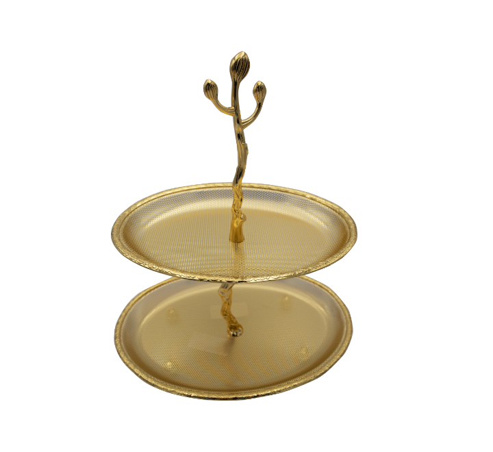 2 Tier Display Stand Gold