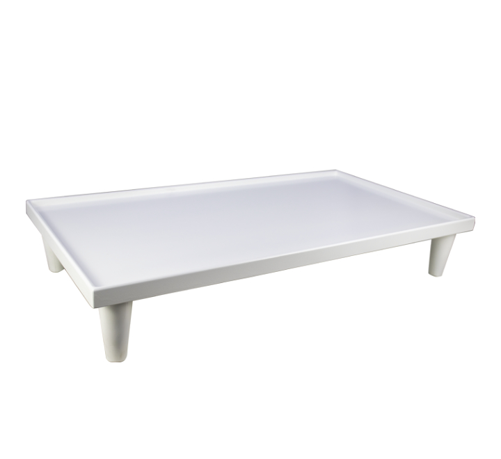 Large Wooden Table Riser White