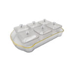 7pc Plastic Snack Server