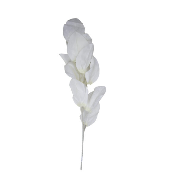 Artificial Cream Rucus Leaf 75cm