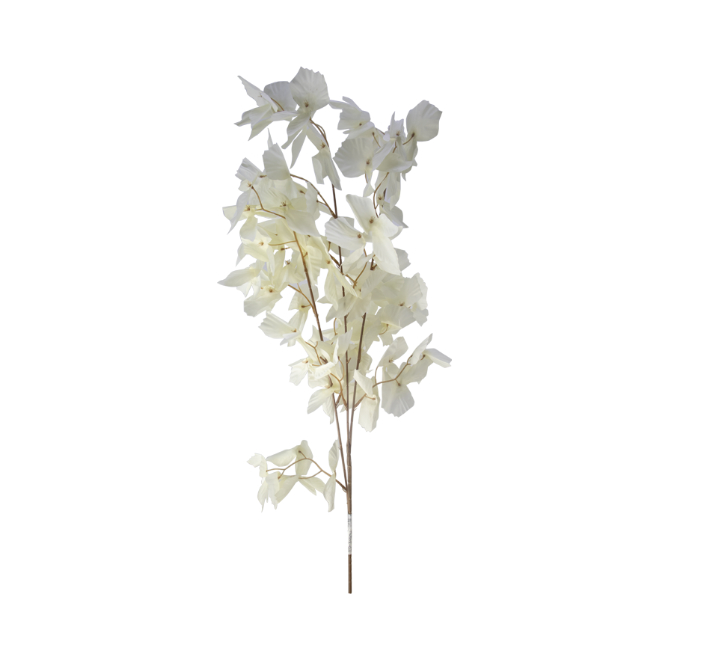 Artificial Pressed Orchid Cream 100cm