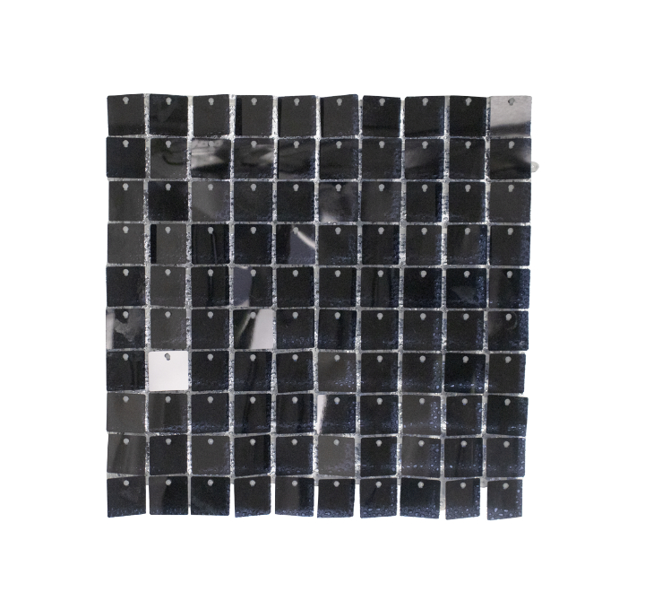 Black Sequin Wall Panel Clear Back