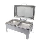 White Rectangular Chafing Dish Top Window