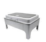 White Rectangular Chafing Dish Top Window