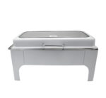 White Rectangular Chafing Dish Top Window