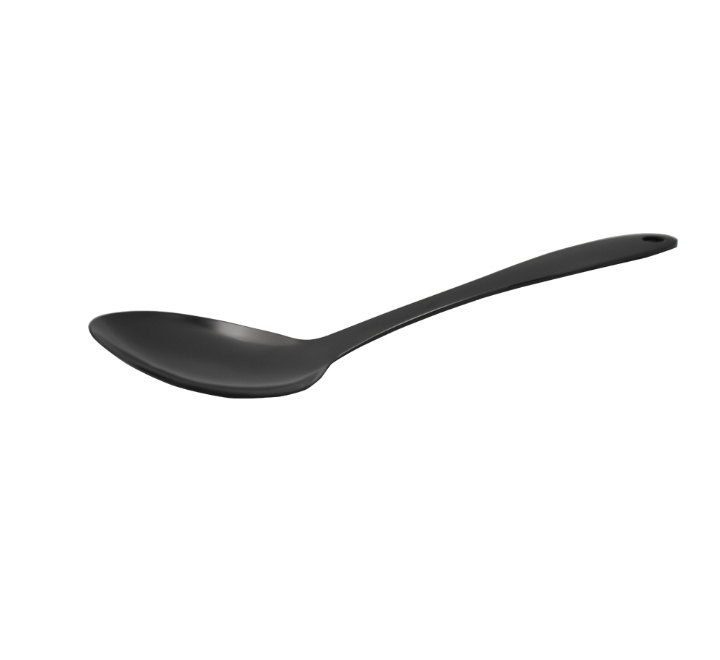 Black Round Serving Spoon