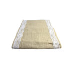 Hessian Table Runner with Lace 2.75m