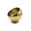 Round Metal Serving Bowl Gold