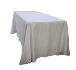White Rectangular Table Cloth