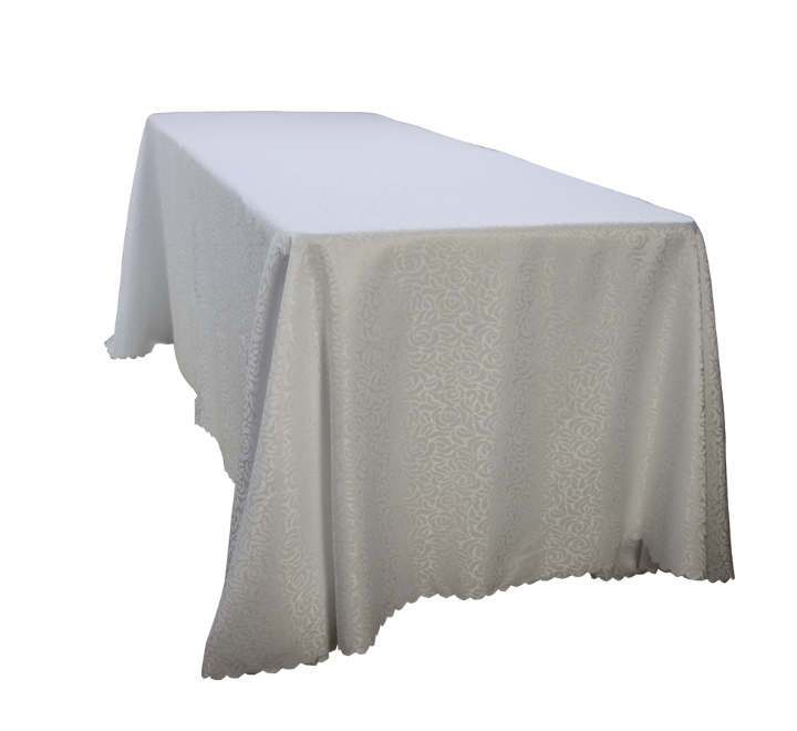 White Rectangular Table Cloth