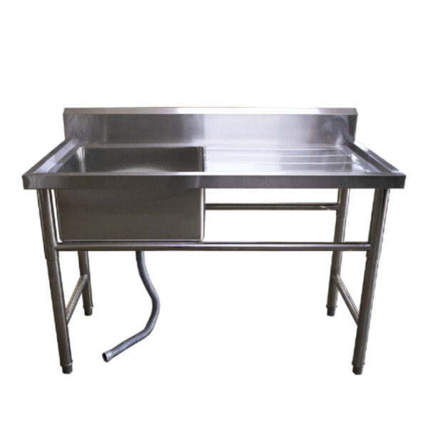 1.2m Prep Table Single Bowl Sink