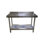 1.2m Prep Table with Splashback & Under Shelf