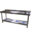 1.8m Prep Table with Splashback & Under Shelf