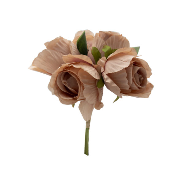 Dusty Pink Artificial Rose Bunch (5Roses)