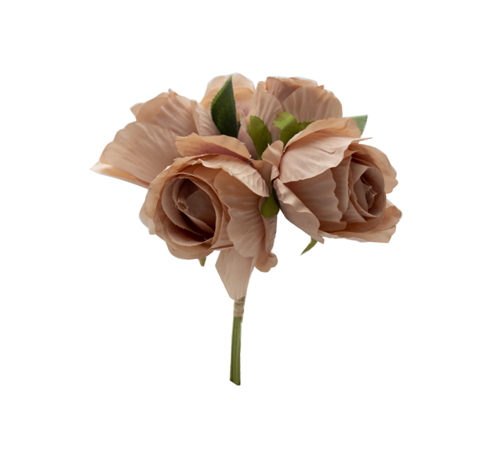 Dusty Pink Artificial Rose Bunch (5Roses)