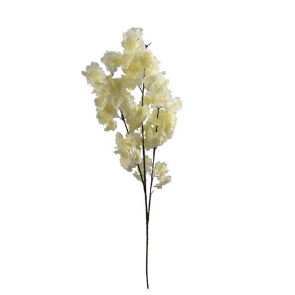Cream Artificial Cherry Blossom Plant