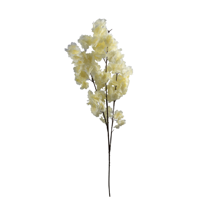 Cream Artificial Cherry Blossom Plant