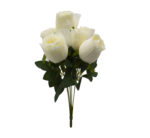 White Artificial Rose Bunch