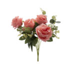 Pink Artificial Rose Bunch