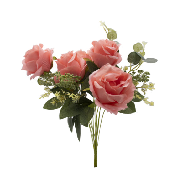 Pink Artificial Rose Bunch
