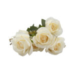 Light Peach Artificial Rose Bunch