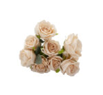 Peach Artificial Rose Bunch
