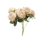 Peach Artificial Rose Bunch