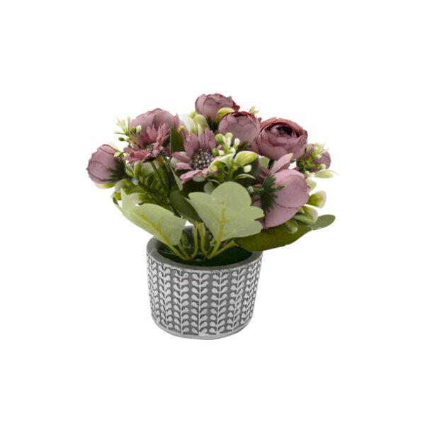 Artificial Potted Flower Plant Purple