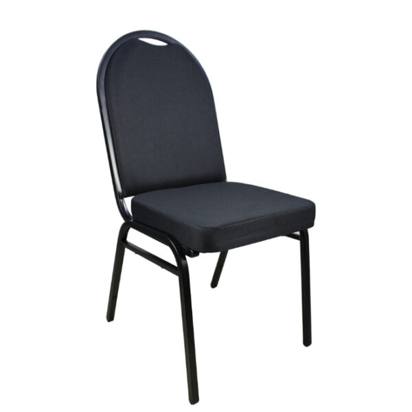 Round Top Banquet Chair Black