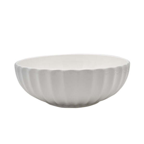 White Ceramic Soup Bowl