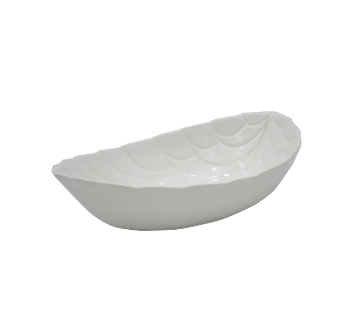Leaf Shaped Ceramic Fruit Bowl