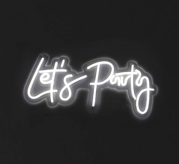 Let's Party LED Sign (Battery Operated)
