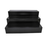 3 Step Table Riser Black