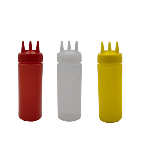 Round Sauce Bottles 3pack (350ml)
