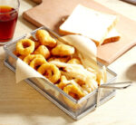 Rectangular Silver Chip Basket