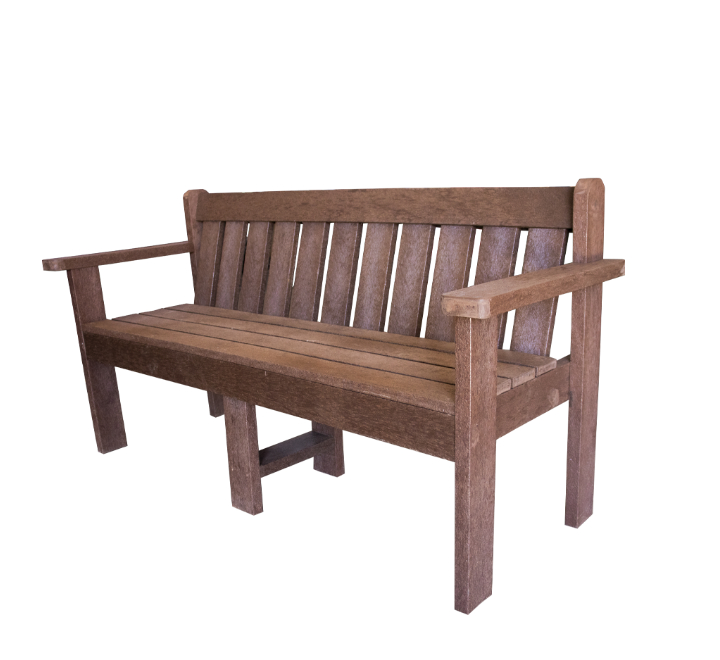 1.6m Royal Bench 3 Seater Brown