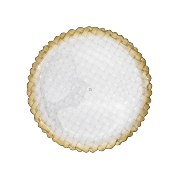 Clear Plastic Underplate Weaved Pattern