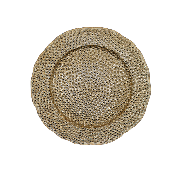 Plastic Dotted Underplate Gold