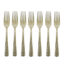 Clear Plastic Forks with Gold Glitter 24pc