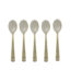 Clear Plastic Teaspoons with Gold Glitter 24pc