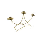 3 Holder Candle Stand Gold