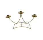 3 Holder Candle Stand Gold