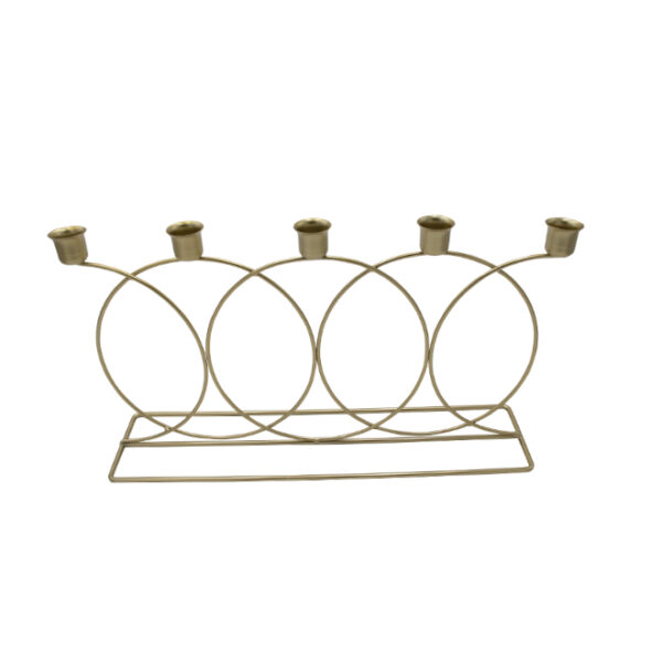 5 Holder Candle Stand Gold