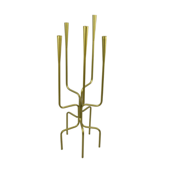 5 Holder Candle Stand Gold