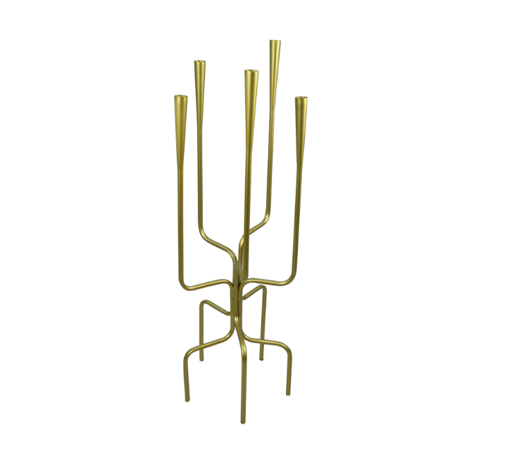 5 Holder Candle Stand Gold
