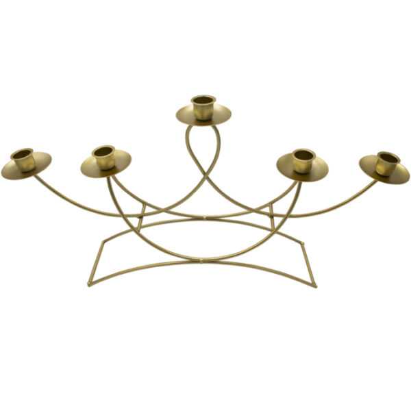 5 Holder Candle Stand Gold