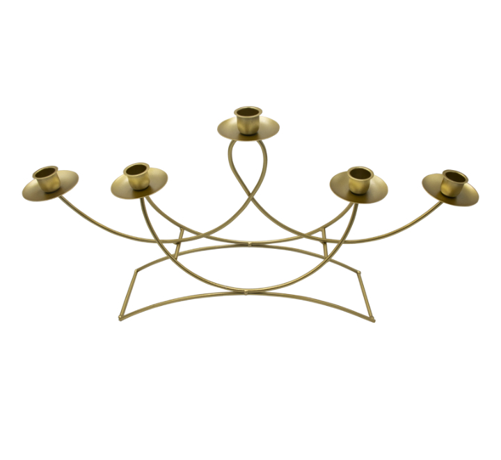 5 Holder Candle Stand Gold