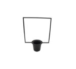Black Flower Holder Square Frame