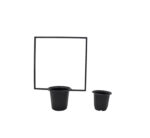 Black Flower Holder Square Frame