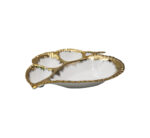 4 Division Ceramic Snack Serving Platter